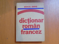 DICTIONAR ROMAN - FRANCEZ (PENTRU UZUL ELEVILOR) de MARCEL SARAS 1977 foto