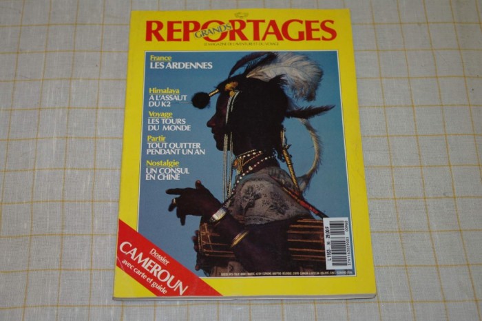 Grands reportages - Le magazine de l&#039;aventure et du voyage - nr. 96 - noiembrie 1989 - din cuprins : Dossier Cameroun