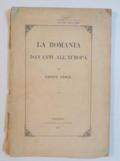 LA ROMANIA DAVANTI ALL&amp;#039;EUROPA per ENRICO CROCE, FIRENZE 1878 foto