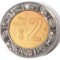 MEXIC 2 PESOS 2011 BIMETAL, 5.19 g., 23 mm **