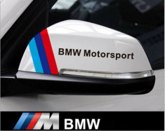 Set 2 buc Sticker Logo BMW M POWER pentru oglinzi - expediere gratuita Posta si Fan Courier - sell by Phonica foto