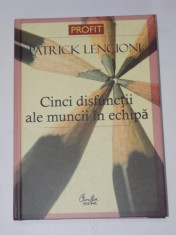 CINCI DISFUNCTII ALE MUNCII IN ECHIPA. O FABULA DESPRE LIDERI de PATRICK LENCIONI 2007 foto