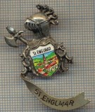 1524 INSIGNA HERALDICA INTERESANTA, DE TURISM -ST. ENGLMAR - GERMANIA -starea care se vede