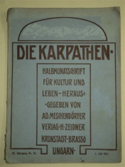 DIE KARPATHEN, NR. 19, 1 IULIE 1911 foto