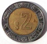 MEXIC 2 PESOS 2006 BIMETAL, 5.19 g., 23 mm **