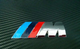Emblema metal auto M Power pt BMW metalica adeziv prefesional inclus