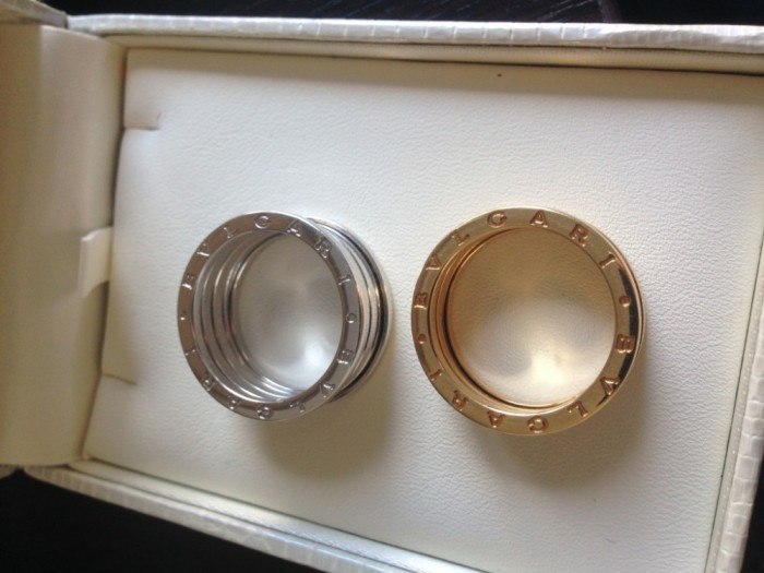 Inele Bvlgari Aur Alb Si Galben 18ka Originale 100 Noi Arhiva