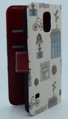 Husa flip book case Samsung Galaxy S5 G900 Retro City foto