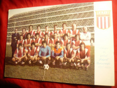 Fotografie -Echipa Fotbal Rapid Bucuresti 1977-1978. -are idoitura pe mijloc foto