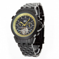 YVES CAMANI Worldtimer Automatik Black/Yellow foto