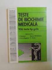 TESTE DE BIOCHIMIE MEDICALA , 906 TESTE TIP GRILA de VERONICA DINU , E. TRUTIA ... , 1996 foto