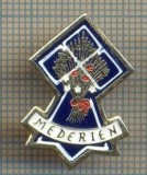 1608 INSIGNA INTERESANTA - MEDERIEN -ASOCIATIA Cercle Celtique Mederien Penhars- GRUPURI SCENICE DE DANS -starea care se vede