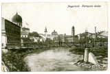 1044 - Oradea, SYNAGOGUE and the Bridge - old postcard - unused - 1917, Necirculata, Printata