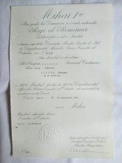 RARITATE! BREVET MIHAI I MEDALIA SERVICIUL CREDINCIOS CLASA III-A