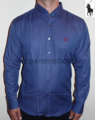 Camasi POLO RALPH LAUREN Model Nou de Sezon 2014 - Slim Fit - Alb / Bleumarin !!! foto