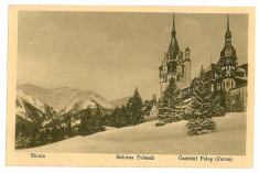 1850 - Prahova, SINAIA, Castelul PELES ( iarna ) - old postcard - unused foto