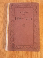 FIRE DE TORT- G. COSBUC- 1922- CARTONATA foto