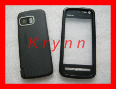 H16c - Carcasa Nokia 5800 XM XpressMusic neagra: - Fata + spate + BONUS: FOLIE + STYLUS! --------- LIVRARE GRATUITA IN CAZUL PLATII IN AVANS!!!! foto