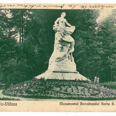 192 - Rm. VALCEA, Monumentul STIRBEY - old postcard - used - 1933