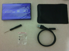 Rack metalic extern USB 2.0 pentru HDD 2.5 (laptop) SATA cu alimentare prin USB+ livrare gratuita foto