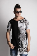 Tricou asimetric zara swag model unicat foto