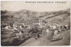 Campeni (Alba),Vedere generala,francata,circulata la Arad in 1931 foto