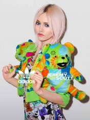 Geaca Adidas Jeremy Scott Wmns Bear Hoodie, Autentic, Nou in Stoc !!! foto