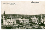 838 - ORADEA, Market Unirii - old postcard, real PHOTO - used - 1933, Circulata, Fotografie
