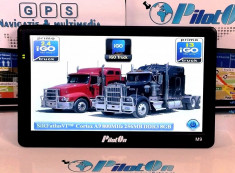 GPS NOU NAVIGATIE 7 inch CAMION TIR 2014 PilotOn M9 800MHz DC 256MB RAM 16GB iGO Primo harti camion EUROPA + RO ADR TollCollect LIFEUPDATE VERIFICARE foto