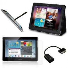 Husa Samsung Galaxy Tab 2 P5100/P5110 + Folie de protectie + Cablu OTG foto