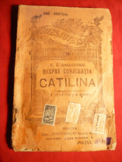 CC.Sallustius -Despre conjuratia lui Catilina , BPT 890-890 bis cca.1915 foto