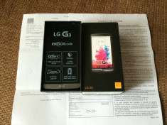 LG G3 16gb = NOU la cutie = Garantie 2 ani + Factura Orange RO = culoare Titan foto