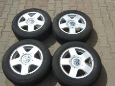 jante genti roti originale 5x100 R15 vw golf 4 vw bora anvelope cauciucuri iarna hankook profil 5mm 2010/2011 foto