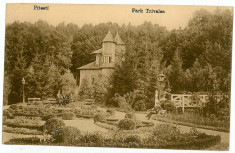 460 - Arges, PITESTI - parcul TRIVALE - old postcard - used - 1918 foto