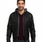 Calvin Klein Faux Leather Bomber Jacket w/ Knit Hood CM499139|100% original|Livr. din SUA in cca 10 zile