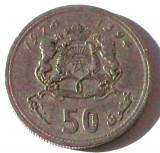 MAROC 50 SANTIMAT 1974, 4 g., Copper-Nickel, 21 mm **, Africa