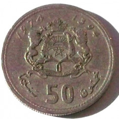 MAROC 50 SANTIMAT 1974, 4 g., Copper-Nickel, 21 mm **