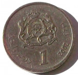 MAROC 1 DIRHAM 2002, 6 g., Copper-Nickel, 24 mm **, Africa