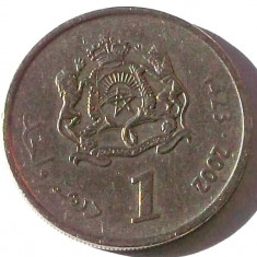 MAROC 1 DIRHAM 2002, 6 g., Copper-Nickel, 24 mm **