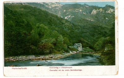601 - Baile HERCULANE, Muntii Cernei - old postcard - unused foto