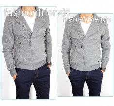 Jacheta tip ZARA fashion gri - geaca barbati - jacheta slim fit - jacheta fashion - jacheta casual - CALITATE GARANTATA - cod produs: 3049 foto