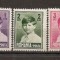 SD Romania 1928 LP77- Mihai I, format mare, fara filigran, seria de 9 val. , MLH