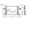 Radiator racire apa Opel Corsa C producator AVA foto