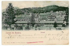 613 - Brasov, PREDEAL, gara si vilele - old postcard - used - 1905 foto