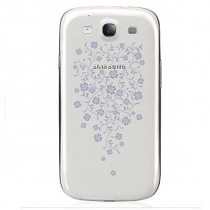 Capac spate Samsung i9300 Galaxy S3 alb editia La Fleur foto