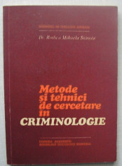 Rodica Mihaela Stanoiu - Metode si Tehnici de Cercetare in Criminologie foto