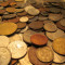 -- 26 -- Lot mare de monede vechi , 1 KILOGRAM bani vechi , cateva sute de monede romanesti si straine , colectie