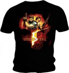 Tricou Resident Evil 5 Back To Back Gun Pose Marime M foto