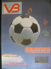 Revista Fotbal 1988 - editata de Victoria Bucuresti foto