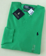 Pulover Ralph Lauren V Neck nou, bumbac, autentic 100% foto